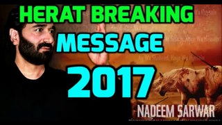 heart breaking message 2017 By Nadeem Sarwar