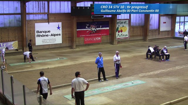Troisième tour, tir progressif, Club Elite Masculin J3, CRO Lyon contre Saint-Vulbas, Sport Boules, saison 2016-2017