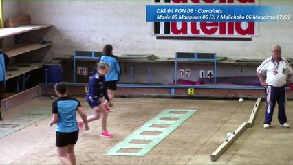 Second tour intégral, Club Elite féminin, J2, Digoin contre Fontaine, Sport Boules, saison 2016-2017