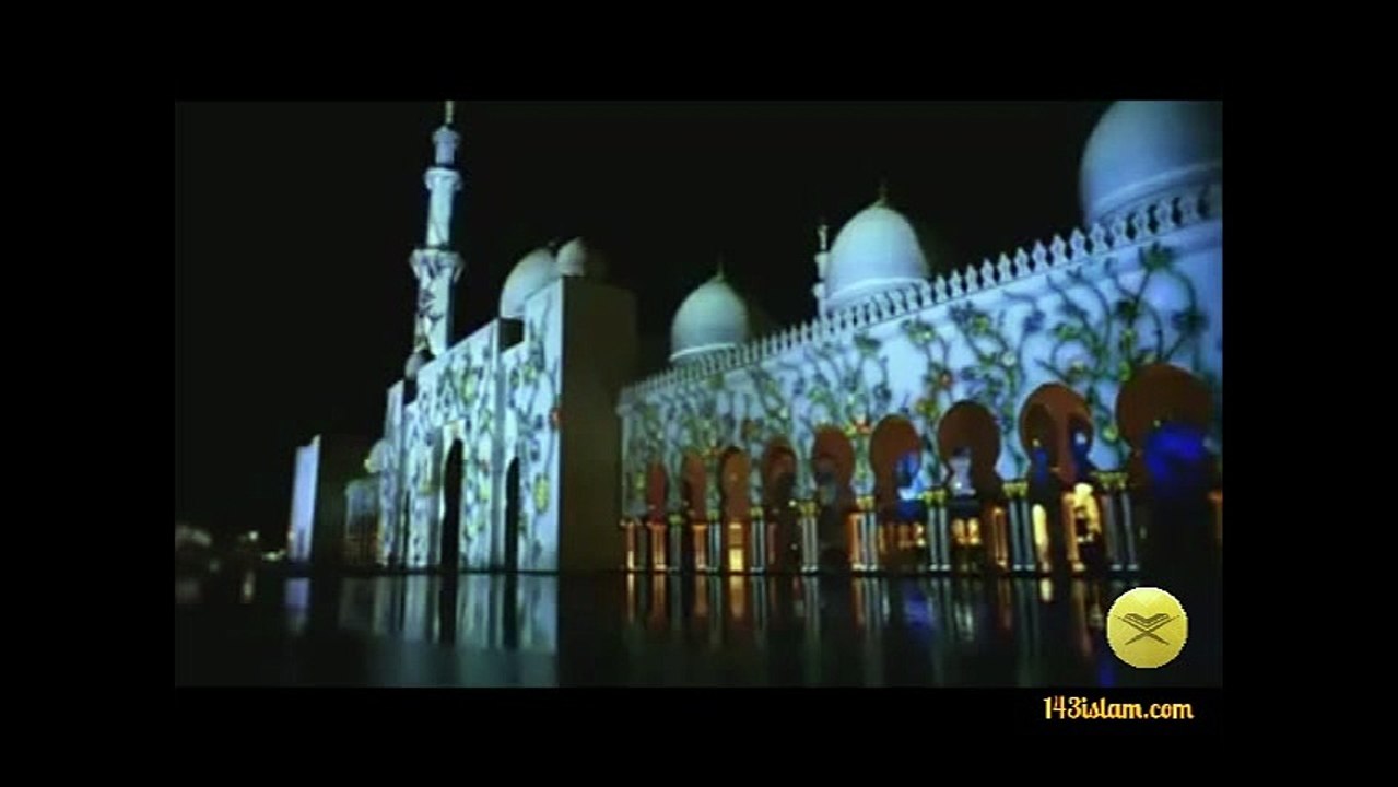 Masjid Changing Colors With The Azan