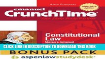 [Ebook] CrunchTime: Constitutional Law (Print   eBook Bonus Pack): Constitutional Law Studydesk