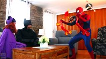 Spiderman vs Catwoman vs Batman & Batgirl! Batman is Kidnapped! Fun Superhero Movie!