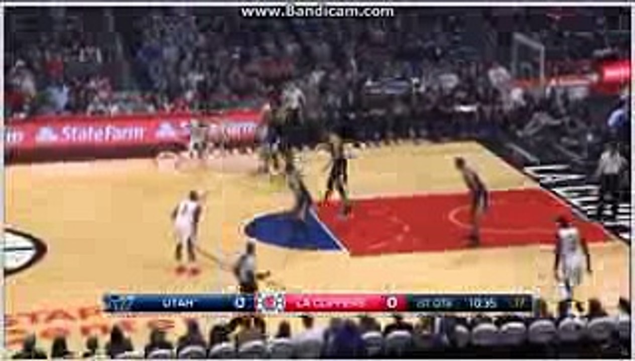 Chris Paul 3 pointer - Los Angeles Clippers vs. Utah Jazz - NBA 30-10-2016