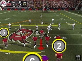 TD Johnson vs Oakland Madden NFL 04