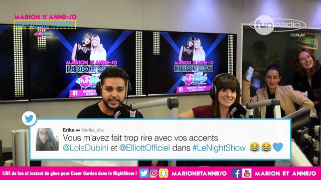 LIVE de fou et instant de gêne pour Cover Garden dans le Night Show ! - Marion et Anne-So