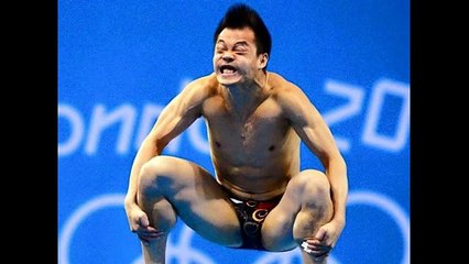 ملامح غريبة لنجوم الغطس أثناء القفز من ارتفاعات عالية -