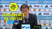 Conférence de presse Olympique de Marseille - Girondins de Bordeaux (0-0) : Rudi GARCIA (OM) - Jocelyn GOURVENNEC (GdB) - 2016/2017