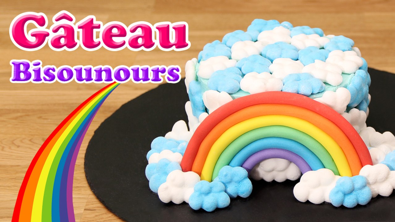 GÂTEAU BISOUNOURS SUPER KAWAII - CARE BEARS CAKE - CARL IS COOKING