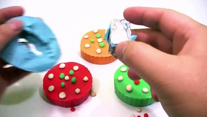 LEARN COLORS WITH PLAY DOH EGGS CAKE!!!!!- Kinder Peppa pig español Surprise eggs cake rainbow toys-W0rUxyo5-Nk