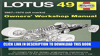 Best Seller Lotus 49 Manual 1967-1970 (all marks): An insight into the design, engineering,