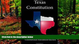 Big Deals  Texas Constitution (Includes Amendments Through The November 3, 2009, Constitutional