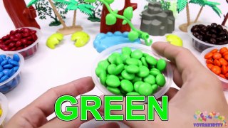 Learning Colors for Children with M&M Candy and The Good Dinosaurs PART1