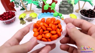 Learning Colors for Children with M&M Candy and The Good Dinosaurs PART3
