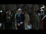 israele - Mattarella depone una corona d'alloro presso il Memoriale dell'Olocausto (29.10.16)