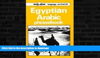 FAVORITE BOOK  Lonely Planet Egyptian Arabic Phrasebook FULL ONLINE