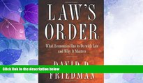 Big Deals  Law s Order: What Economics Has to Do with Law and Why It Matters  Best Seller Books