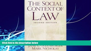 Books to Read  The Social Context of Law  Best Seller Books Most Wanted