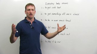 Learn 6 Body Idioms in English - get cold feet, play by ear...