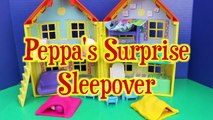 Peppa Pig SLEEPOVER Slumber Party Play Doh Sleeping Bags and Blind Bags Peppa Pig Toys DisneyCarToys