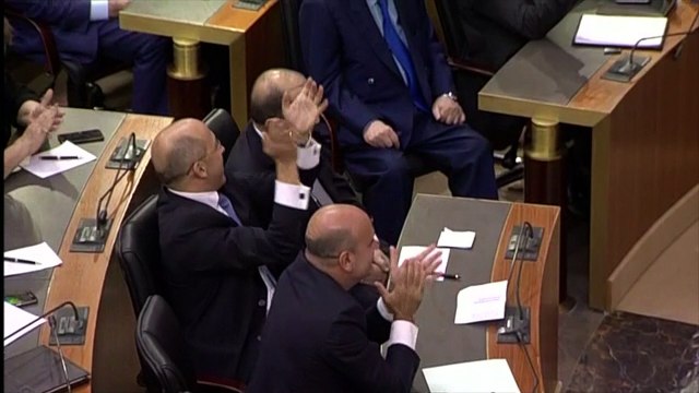 فوز الزعيم المسيحي ميشال عون برئاسة الجمهورية اللبنانية