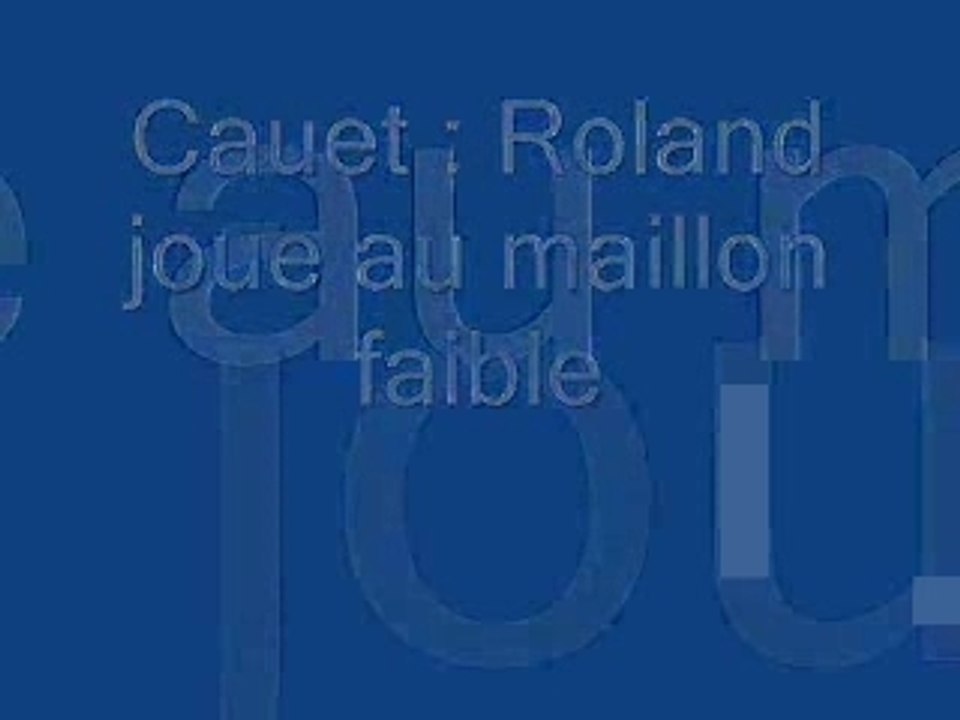 Roland joue au maillon faible