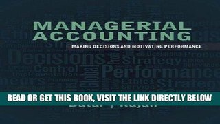 [Free Read] Managerial Accounting: Decision Making and Motivating Performance Free Online