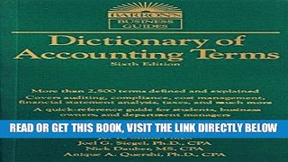 [Free Read] Dictionary of Accounting Terms Free Online