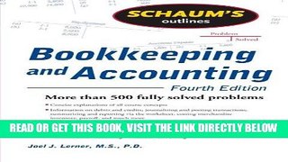 [Free Read] Schaum s Outline of Bookkeeping and Accounting, Fourth Edition Full Online