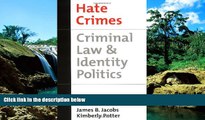 Must Have  Hate Crimes: Criminal Law   Identity Politics (Studies in Crime and Public Policy)