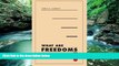Big Deals  What Are Freedoms For?  Best Seller Books Best Seller