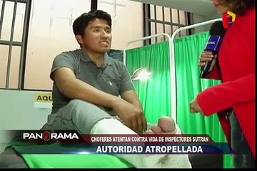 Autoridad atropellada: choferes atentan contra la vida de inspectores