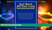 Big Deals  Get Back All Your Lost Investments!  Best Seller Books Best Seller