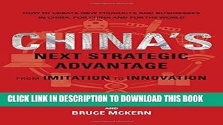 [Free Read] China s Next Strategic Advantage: From Imitation to Innovation (MIT Press) Full Online