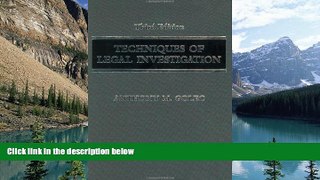Big Deals  Techniques of Legal Investigation  Full Ebooks Most Wanted