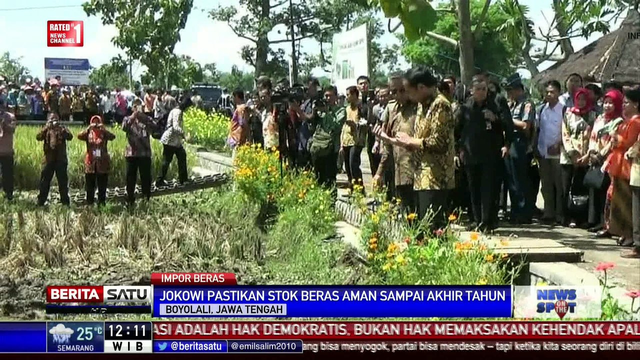 Presiden Pastikan Stok Beras Aman Hingga Akhir Tahun