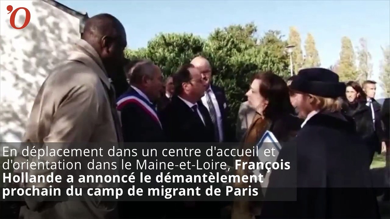 François Hollande veut démanteler le camp de migrants de Paris