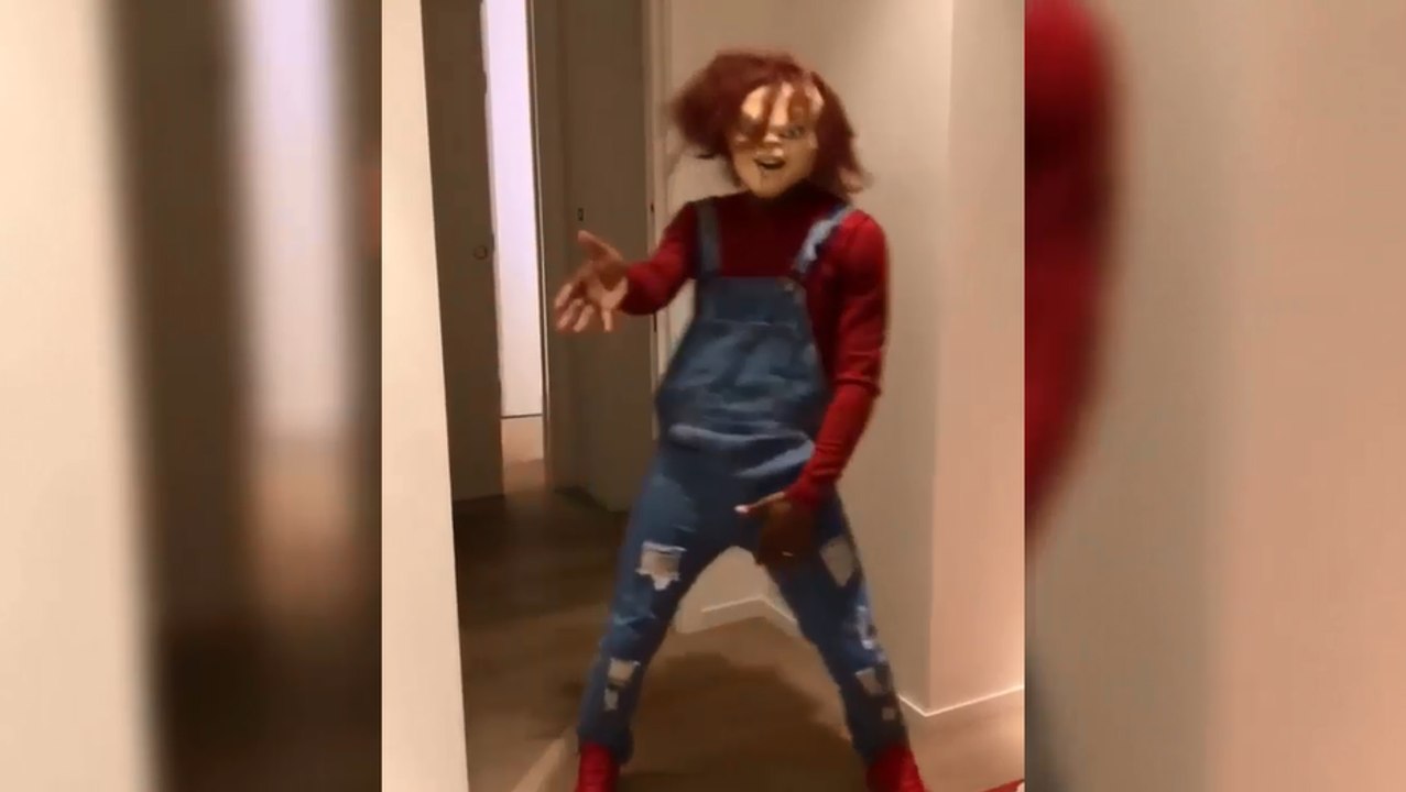 Patrice Evra se déguise en Chucky pour Halloween.