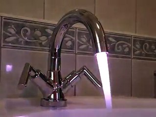 Never thought a light in your faucet could be cool.