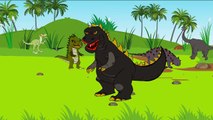Finger Family Epic Battles Crazy Dinosaur Vs Pac Monster | Finger Family Nursery Rhymes