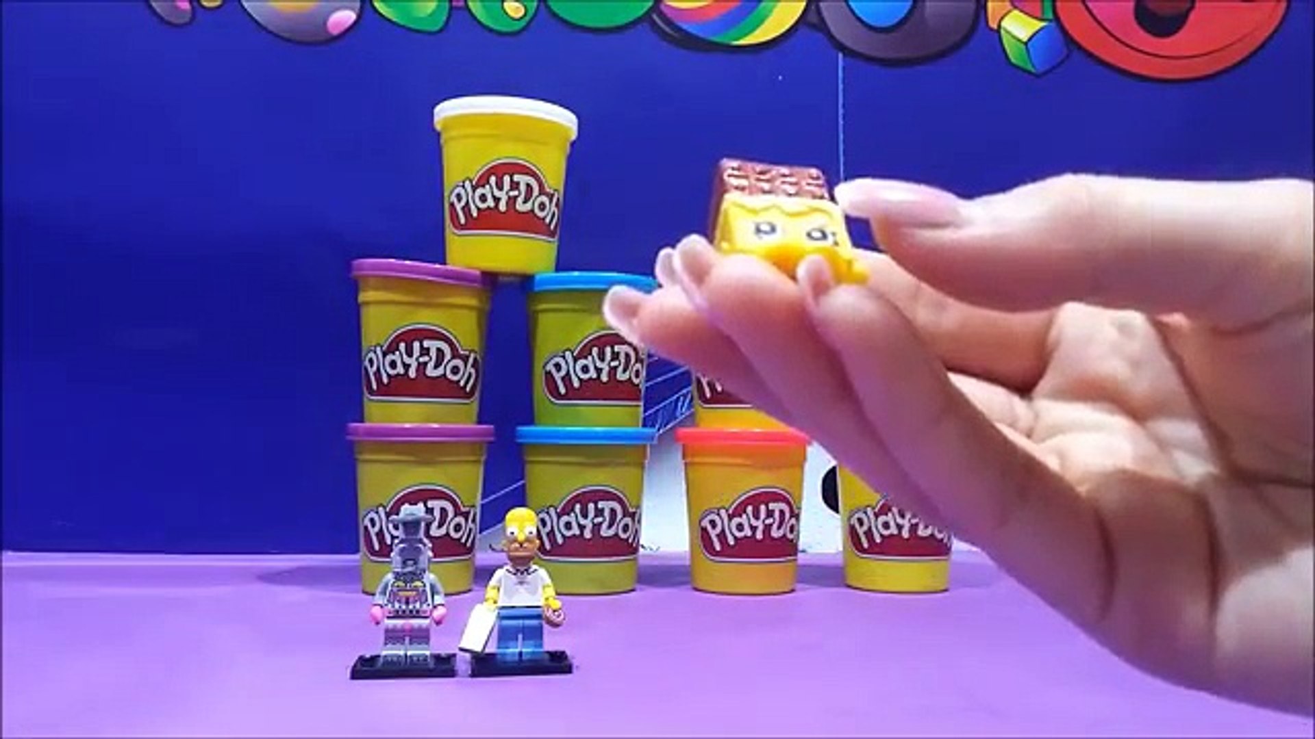 ⁣Play Doh Unboxing Homer Simpson LEGO Peppa Pig Shopkins & Littlest Pet Shop Toys