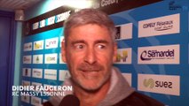 Massy / Provence Rugby : la réaction de Didier Faugeron