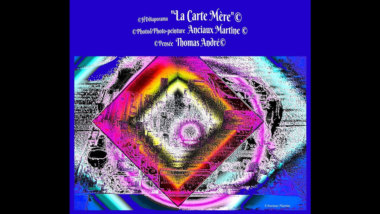©HDdiapo La Carte Mère Pensée Photo&Photo-peinture Anciaux Martine Thomas André©