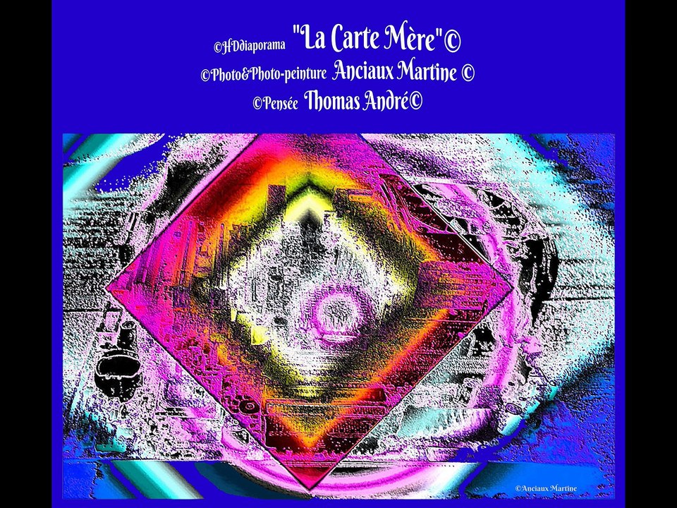 ©HDdiapo La Carte Mère Pensée Photo&Photo-peinture Anciaux Martine Thomas André©