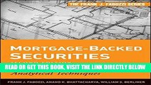 [Free Read] Mortgage-Backed Securities: Products, Structuring, and Analytical Techniques Full Online