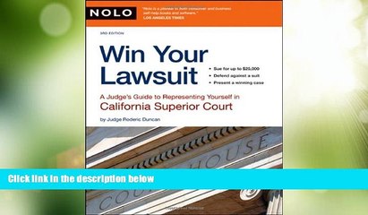 Download Video: Big Deals  Win Your Lawsuit: A Judge s Guide to Representing Yourself in California Superior