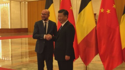Charles Michel reçu par le président chinois Xi Jinping