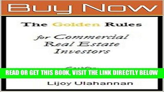 [Free Read] The Golden Rules for Commercial Real Estate Investors: Cashflow Full Online