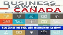 [Free Read] Business Law in Canada, Eleventh Canadian Edition, Loose Leaf Version (11th Edition)