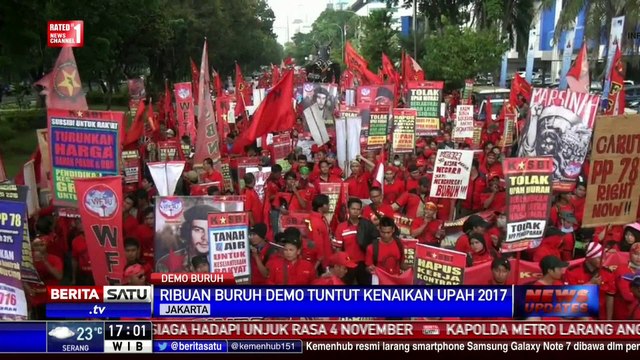Ribuan Buruh Tuntut Kenaikan UMP 31 Persen