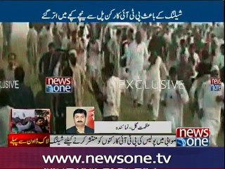Shelling on PTI workers in Swabi
